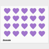 Sticker Cœur Améthyste (couleur solide) (Feuille)