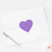 Sticker Cœur Améthyste (couleur solide) (Enveloppe)