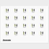Sticker Cœur amis (Feuille)