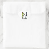 Sticker Cœur amis (Sac)