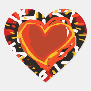 Sticker Cœur amour