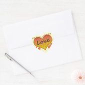 Sticker Cœur Amour 1 Corinthiens 13 Coeurs (Enveloppe)