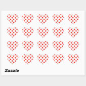 Sticker Cœur Amour Coeurs rouges (Feuille)