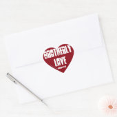 Sticker Cœur Amour fraterly Rom 12:10 (Enveloppe)