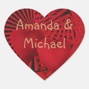 Sticker Cœur Amour, Mariage
