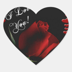 Sticker Cœur Amour Mariage Fête Couple Saint Valentin Mère Femm