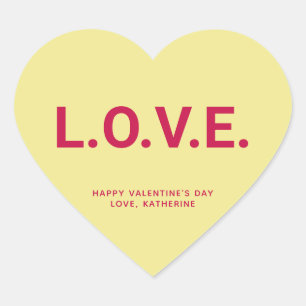 Sticker Cœur Amour mignon conversation personnalisée de la Sain