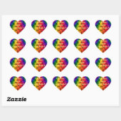 Sticker Cœur Amour, pas haine_ (Feuille)