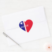 STICKER CŒUR AMOUR STYLE AMÉRICAIN (Enveloppe)