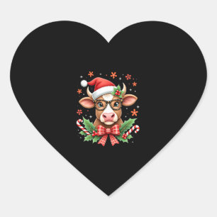 Sticker Cœur Amoureux des vaches des Highlands Chapeau de Père