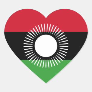 Sticker Cœur ancien malawi