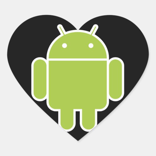 Sticker Cœur Android (Devant)