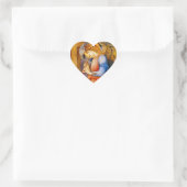 Sticker Cœur Ange avec trompette (Sac)