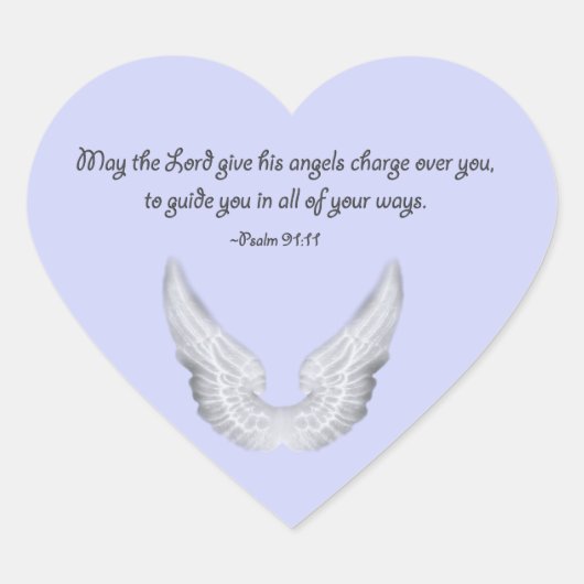 Sticker Cœur ange gardien (Devant)