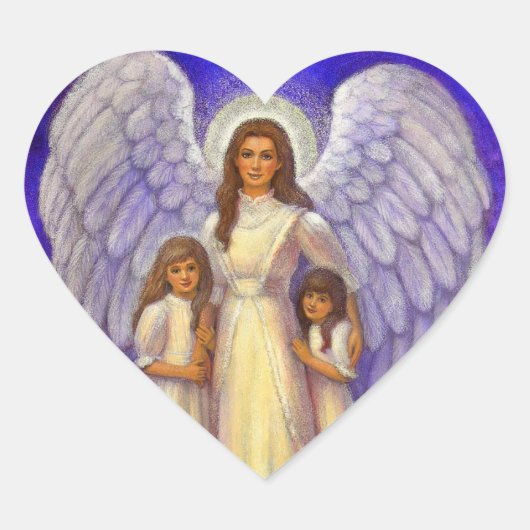 Sticker Coeur Angel Guardian (Devant)