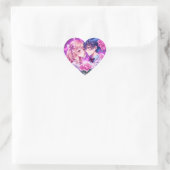 Sticker Cœur Anime Valentine's Day Garçon et fille Romantique G (Sac)