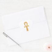 Sticker Cœur Ankh égyptien (Enveloppe)