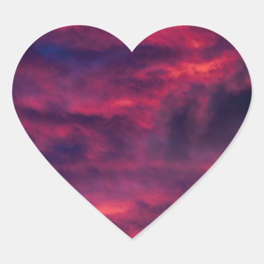 Sticker Cœur août rouge (Devant)