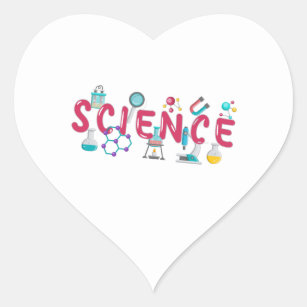 Sticker Cœur Appareils de laboratoire scientifique