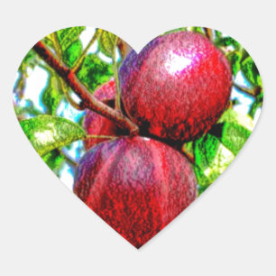 Sticker Cœur Apple De Mon Dessin Couleur Oeil