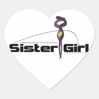Sticker Cœur Appui à la sensibilisation à l'endométriose