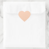 Sticker Cœur Apricot (couleur solide) (Sac)