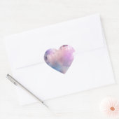 Sticker Cœur Aquarelle (Enveloppe)