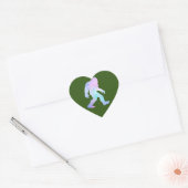 Sticker Cœur Aquarelle Bigfoot (Enveloppe)
