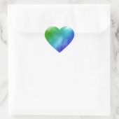 Sticker Cœur Aquarelles Rainbow (Sac)