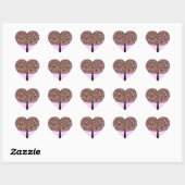 Sticker Cœur Arbre Jelly Bean (Feuille)