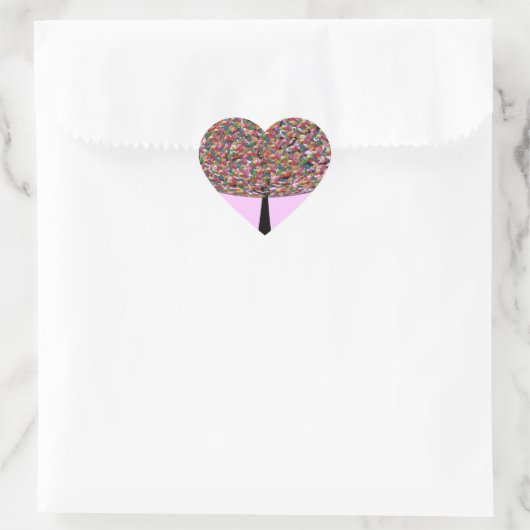 Sticker Cœur Arbre Jelly Bean (Sac)