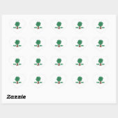 Sticker Cœur Arbres plantes (Feuille)