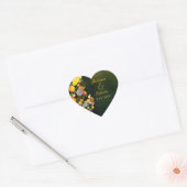 Sticker Cœur Arbres Whimsical Mariage rustique Favoriser (Enveloppe)