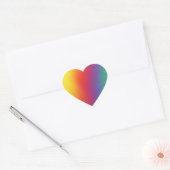 Sticker Coeur arc-en-ciel (Enveloppe)
