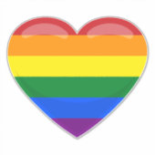 Sticker Coeur arc-en-ciel (Devant)