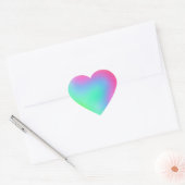 Sticker Coeur arc-en-ciel (Enveloppe)