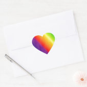Sticker Cœur Arc-en-ciel (Enveloppe)