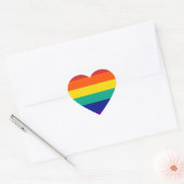 Sticker Coeur arc-en-ciel (Enveloppe)