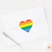 Sticker Cœur Arc-en-ciel (Enveloppe)