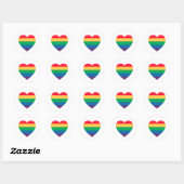 Sticker Coeur Arc-en-ciel (Feuille)