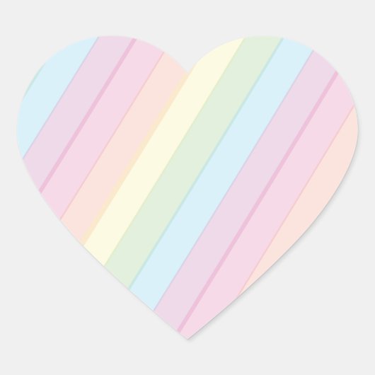 Sticker Cœur Arc-en-ciel Baby shower (Devant)