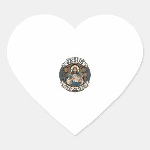 Sticker Cœur Archive de carte de bibliothèque Jésus Archive de