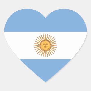 Sticker Cœur argentine