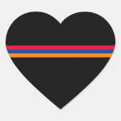 Sticker Cœur Arménie, drapeau arménien (Devant)
