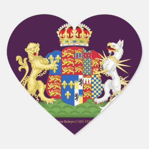 Sticker Cœur Armoiries Anne Boleyn