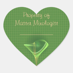 Sticker Cœur Art de Martini de Faery d'Absinthini