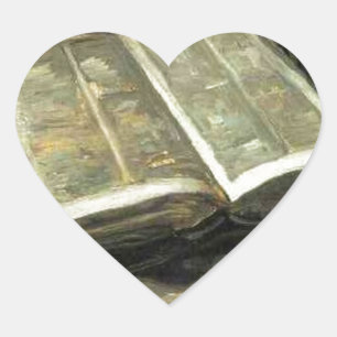 Sticker Cœur Artiste vintage d'art de peinture de Van Gogh