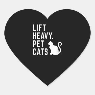 Sticker Cœur Ascenseur Chats pour animaux de compagnie lourds -