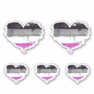 STICKER COEUR ASEXUEL - AMOUR ASEXUEL