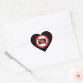 Sticker Cœur Aucune photo autorisée (Enveloppe)